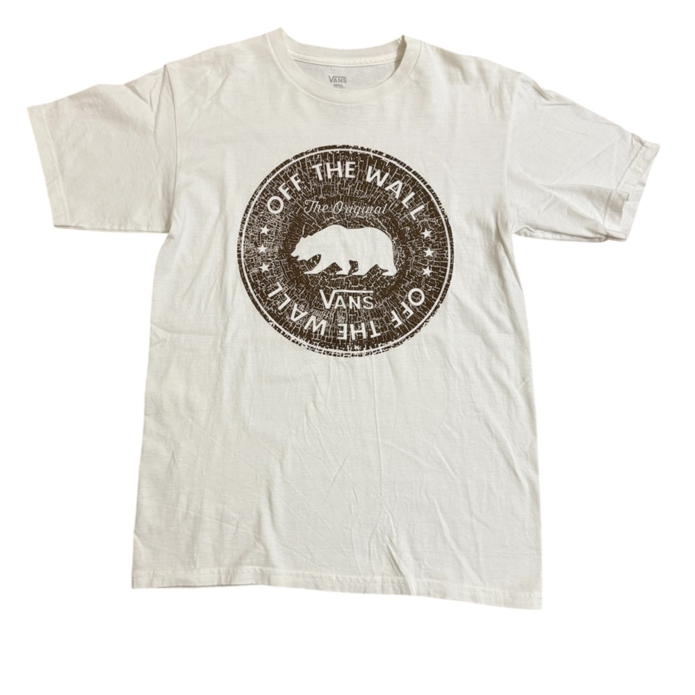 Men’s Vans White T-Shirt, Size S